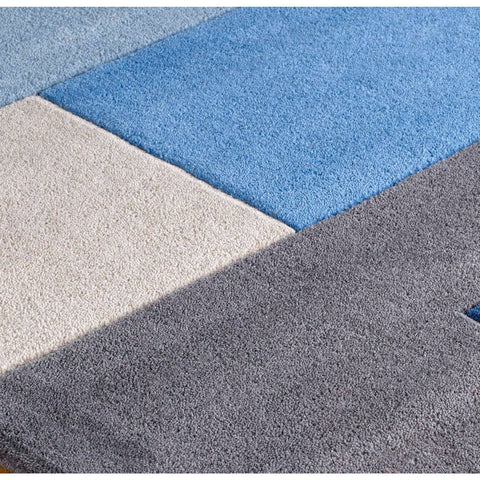 Image of Lex Blue Area Rug RUGSANDROOMS 