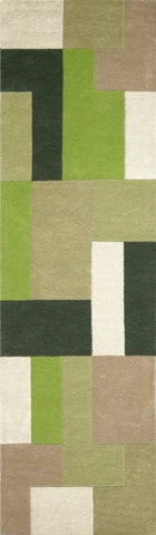 Image of Lex Green Area Rug RUGSANDROOMS 