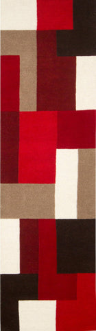 Image of Lex Red Area Rug RUGSANDROOMS 