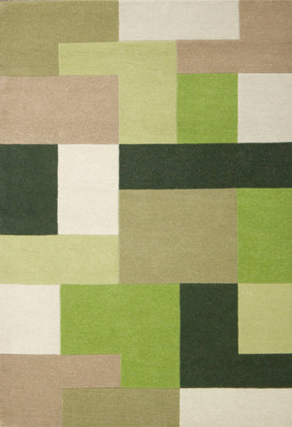 Lex Green Area Rug RUGSANDROOMS 