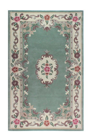 Image of Lavinia Green Area Rug RUGSANDROOMS 