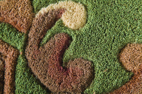 Image of Lavinia Green Area Rug RUGSANDROOMS 