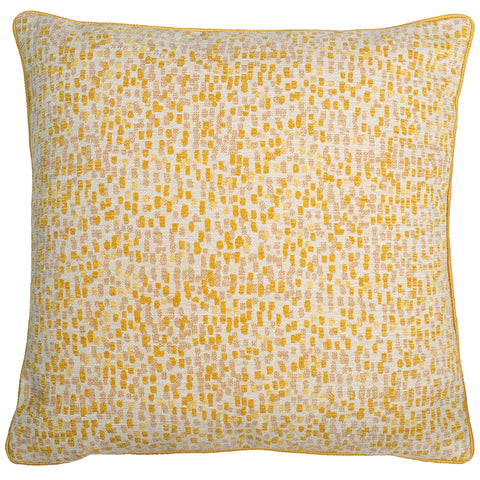 Malini Large Dash Mustard Cushion