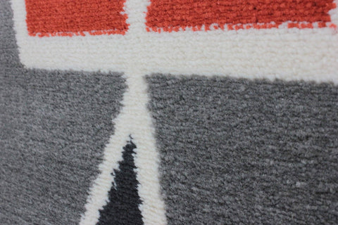 Image of Terra Grey/Terracotta Area Rug RUGSANDROOMS 