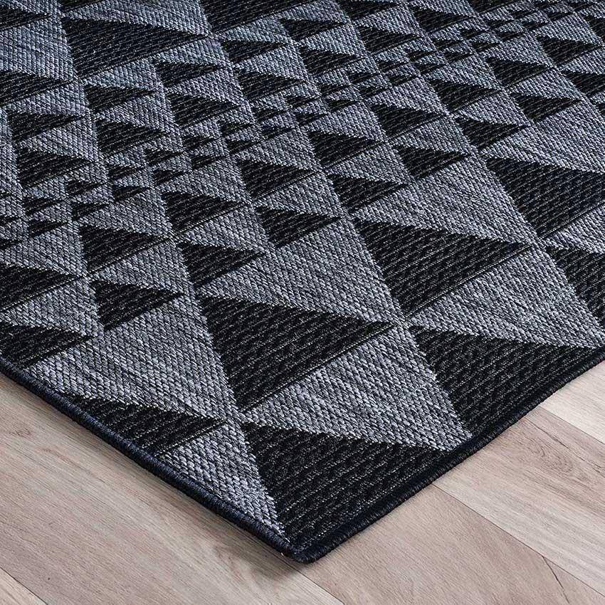 Mona Prism Black Area Rug RUGSANDROOMS 