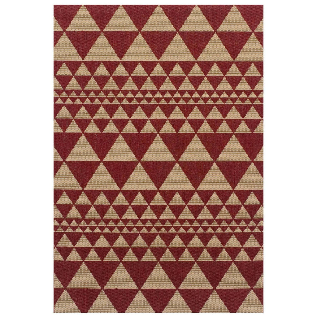 Mona Prism Red Area Rug RUGSANDROOMS 