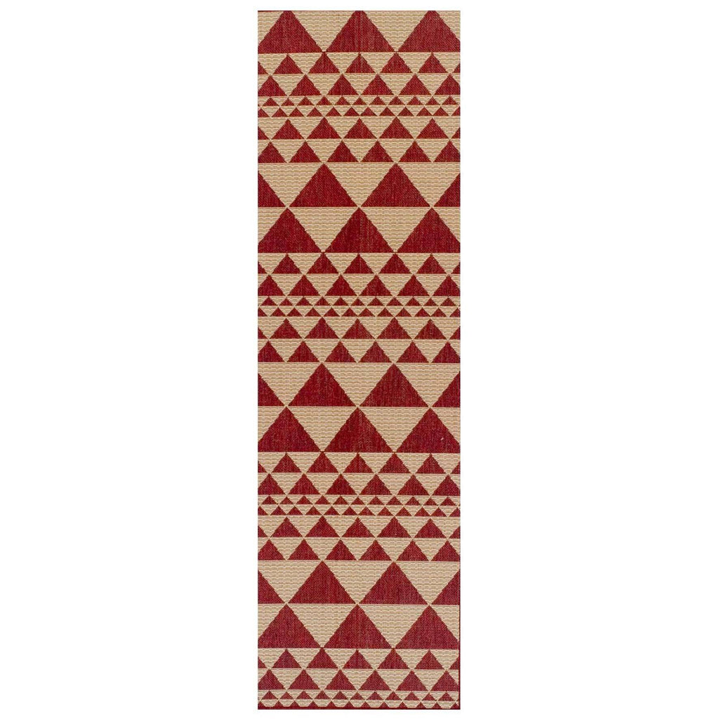 Mona Prism Red Area Rug RUGSANDROOMS 