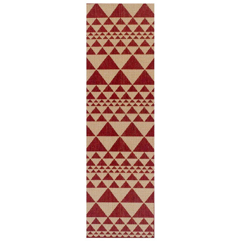 Image of Mona Prism Red Area Rug RUGSANDROOMS 