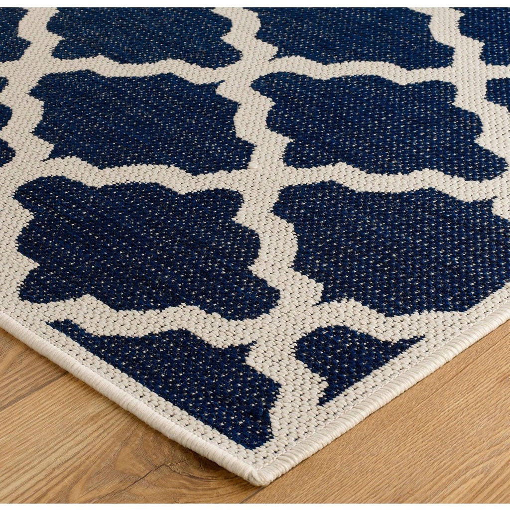 Trellis Blue Area Rug RUGSANDROOMS 