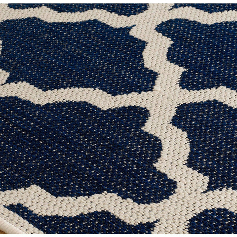 Image of Trellis Blue Area Rug RUGSANDROOMS 