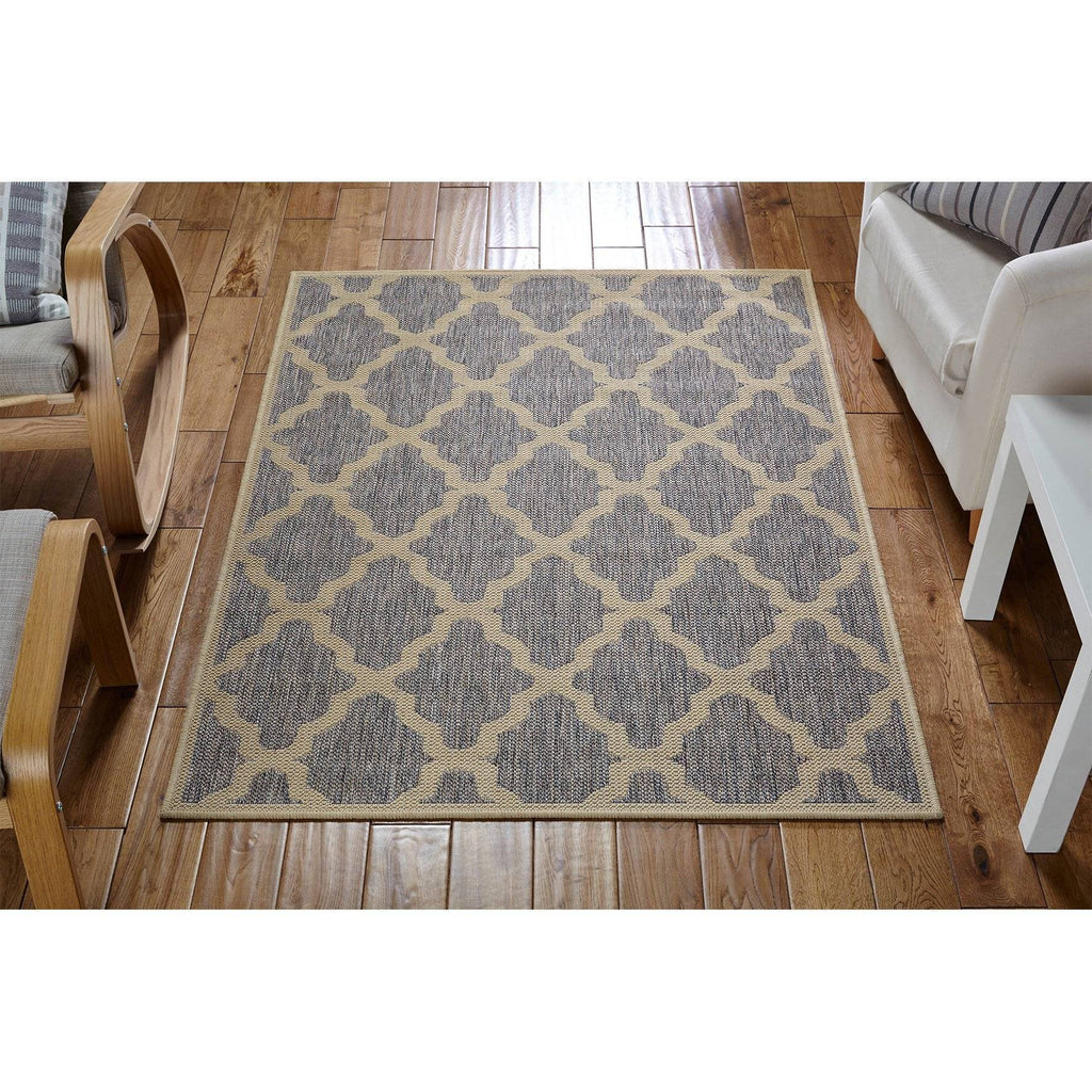 Trellis Grey Area Rug RUGSANDROOMS 