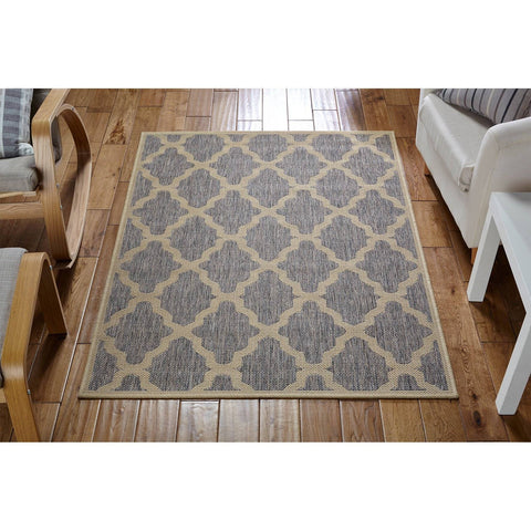 Trellis Grey Area Rug RUGSANDROOMS 