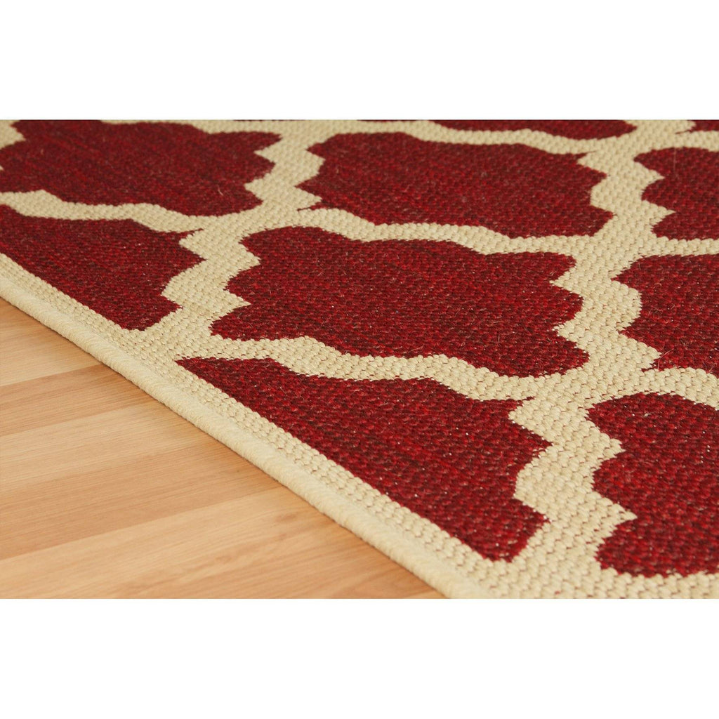 Trellis Red Area Rug RUGSANDROOMS 