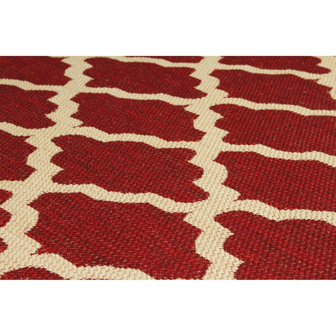 Image of Trellis Red Area Rug RUGSANDROOMS 