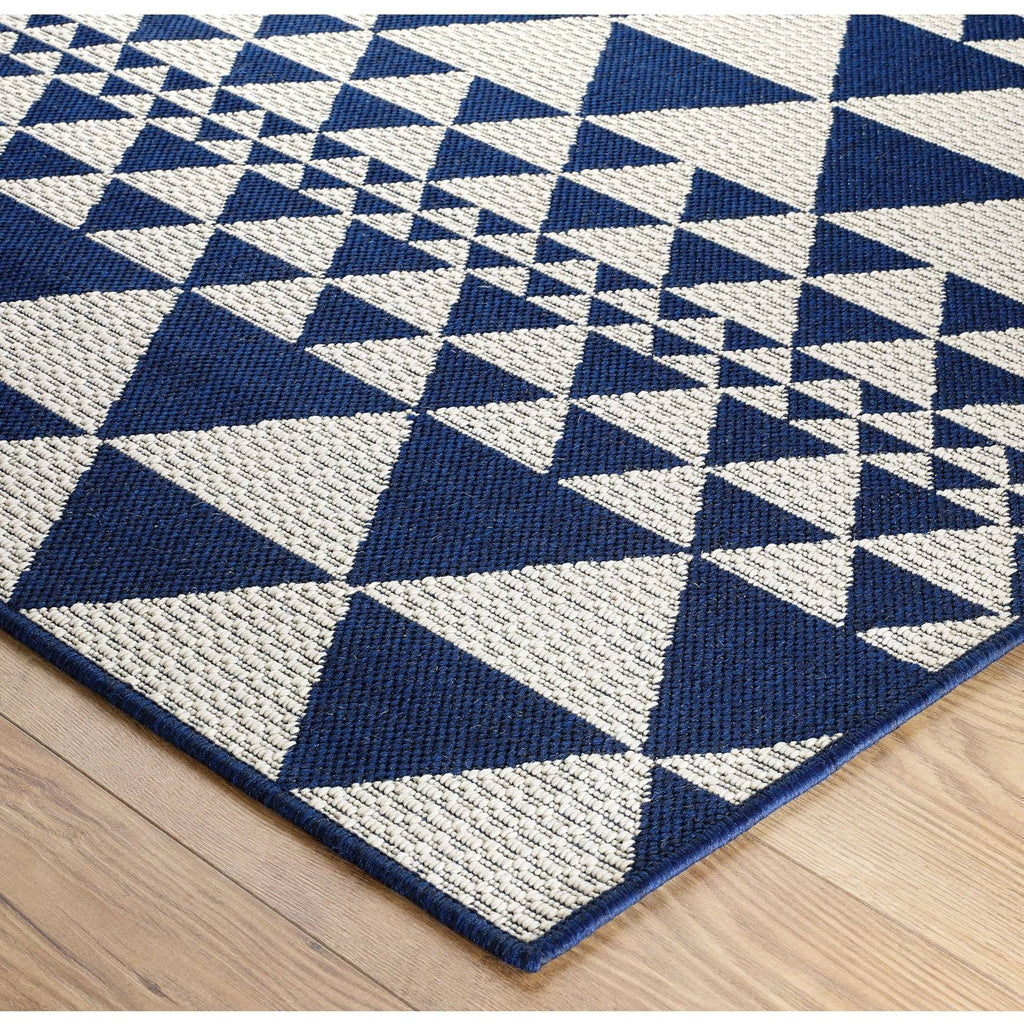 Mona Prism Blue Area Rug RUGSANDROOMS 