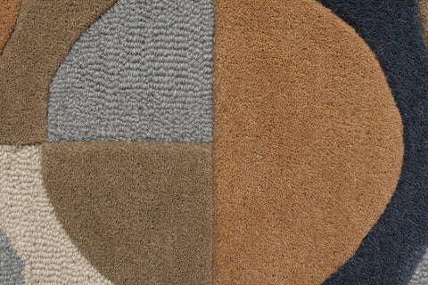 Image of Jasper Blue/Coral Multi Area Rug