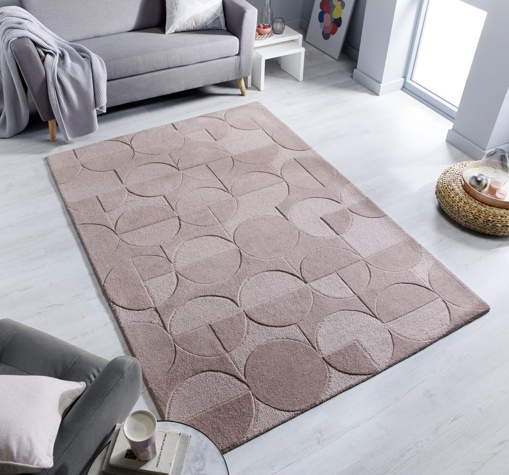 Rosalind Blush Pink Area Rug