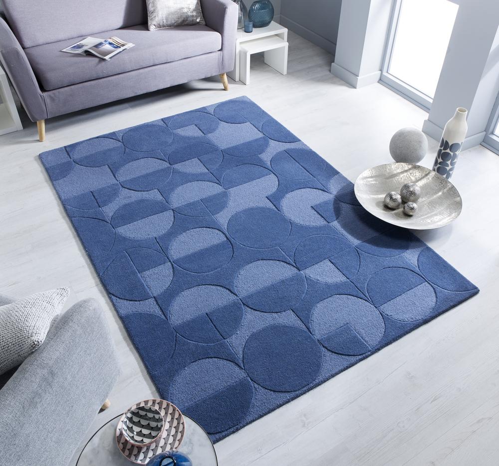Dominick Denim Blue Area Rug
