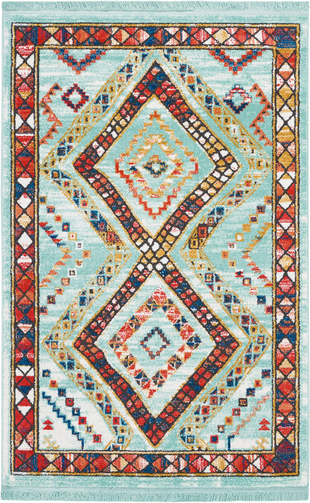 Navajo Aqua Area Rug RUGSANDROOMS 