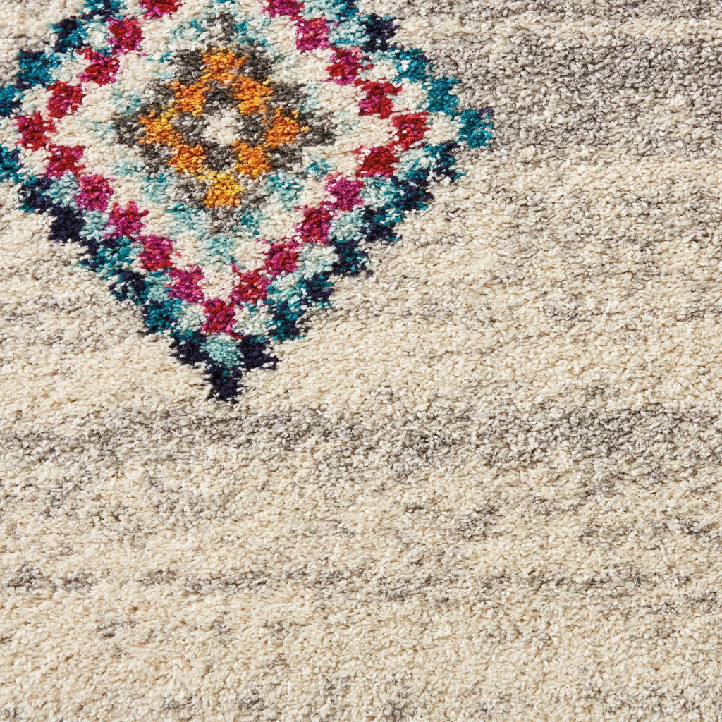 Mena Cream/Grey Area Rug RUGSANDROOMS 