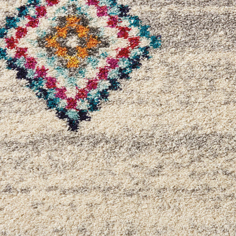 Image of Mena Cream/Grey Area Rug RUGSANDROOMS 