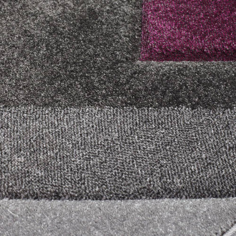 Image of Nimi Grey/Purple Area Rug RUGSANDROOMS 