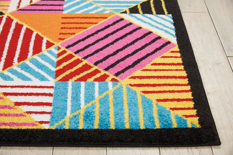 Image of Oakdale Black/Multi Area Rug RUGSANDROOMS 