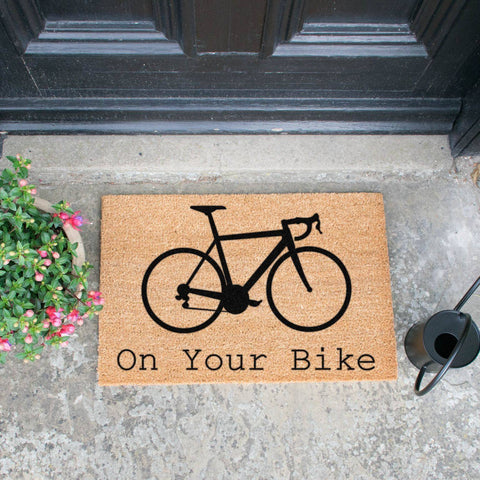 On Your Bike Doormat RUGSANDROOMS 