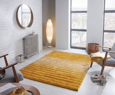 Ombre Ochre Area Rug RUGSANDROOMS 