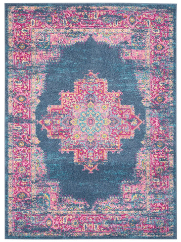 Image of Passion Blue Area Rug RUGSANDROOMS 