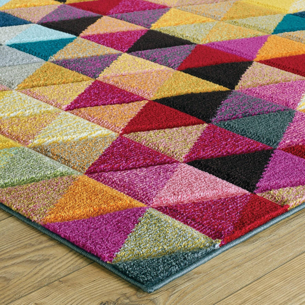 Piccadilly Multi-coloured Area Rug RUGSANDROOMS 