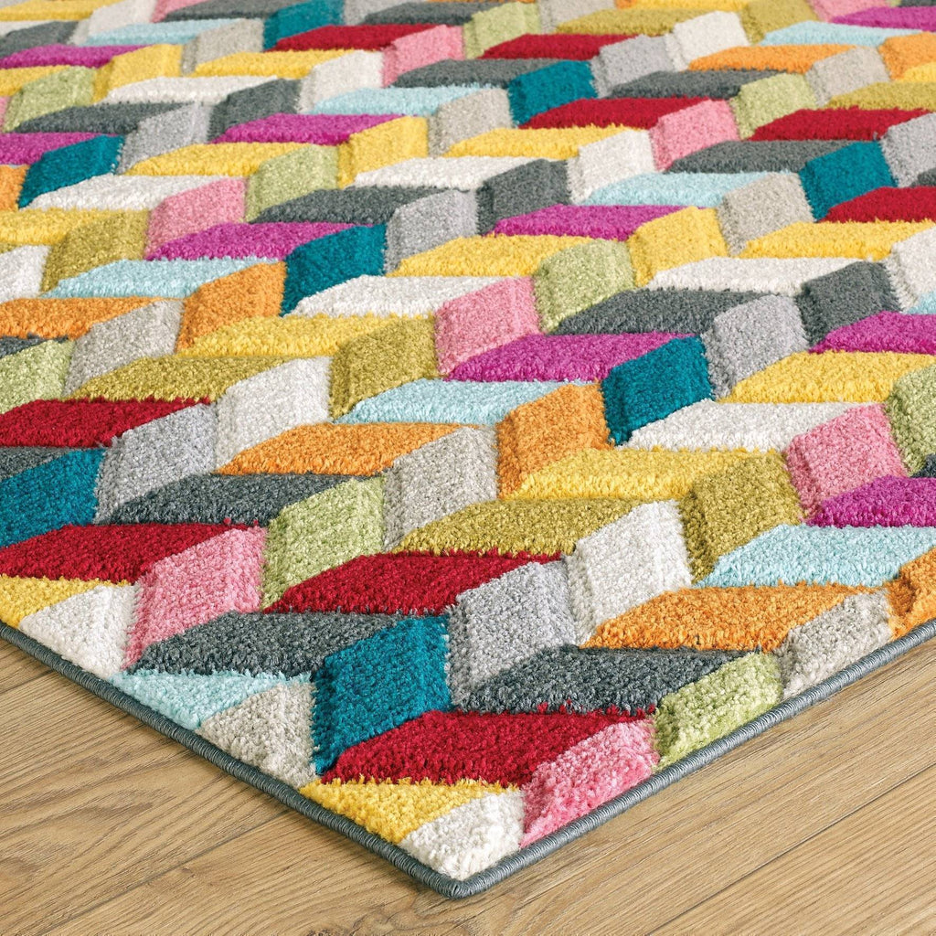 Stones Multi-coloured Area Rug RUGSANDROOMS 