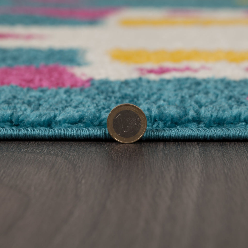 Kid's Princess Castle Area Rug RUGSANDROOMS 