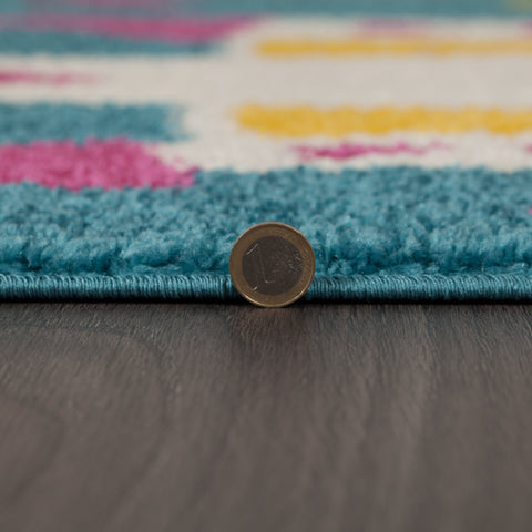Image of Kid's Princess Castle Area Rug RUGSANDROOMS 