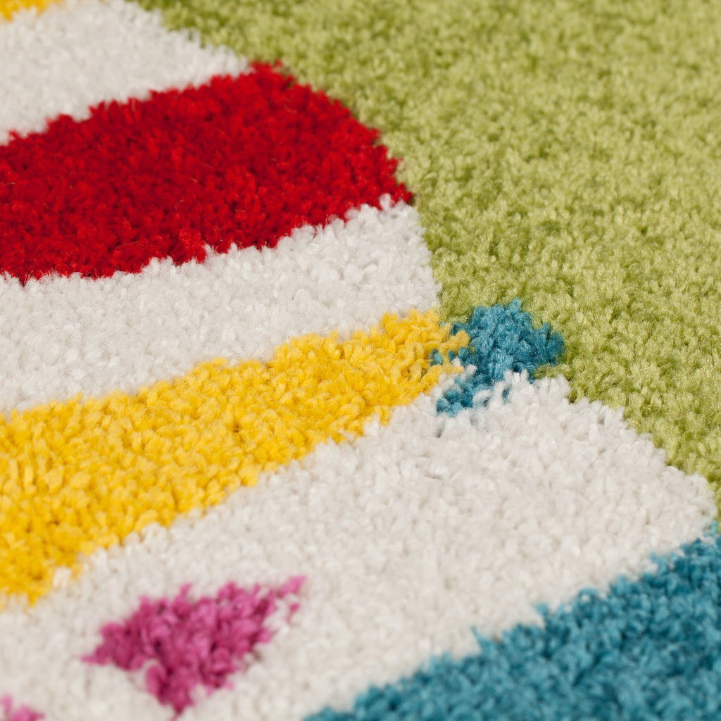 Kid's Princess Castle Area Rug RUGSANDROOMS 