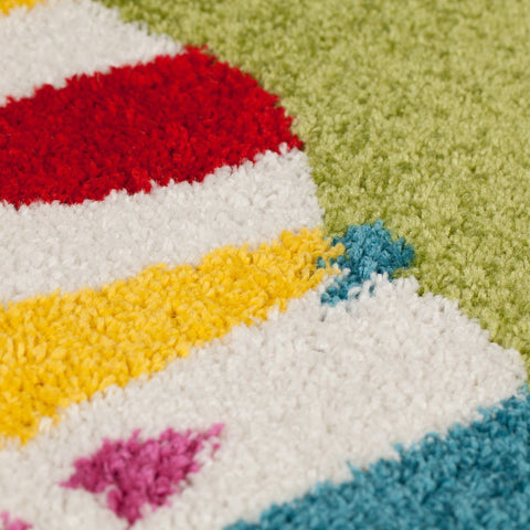 Image of Kid's Princess Castle Area Rug RUGSANDROOMS 