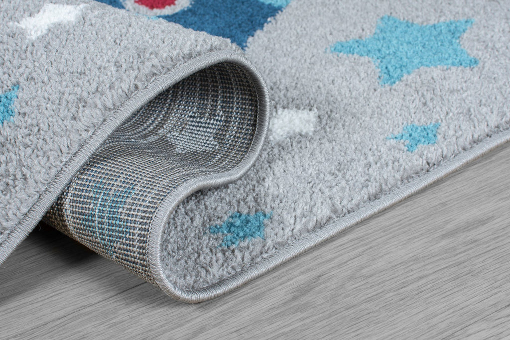 Kid's Rocket Area Rug RUGSANDROOMS 