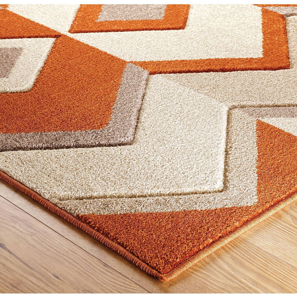 Ethnic Red/Beige Area Rug RUGSANDROOMS 