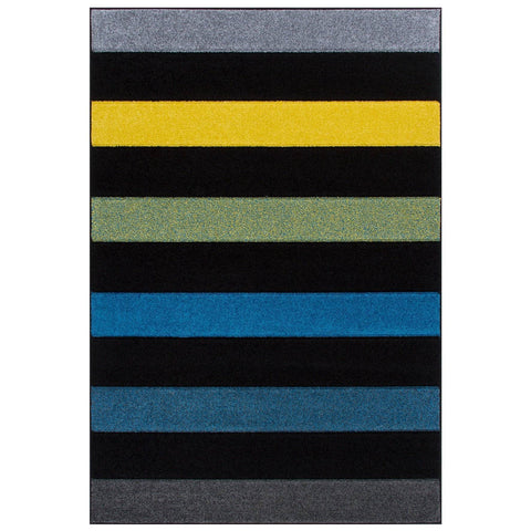 Portland Striped Blue Area Rug RUGSANDROOMS 