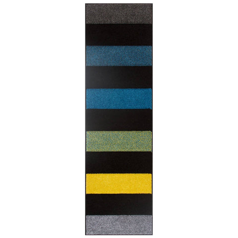 Image of Portland Striped Blue Area Rug RUGSANDROOMS 