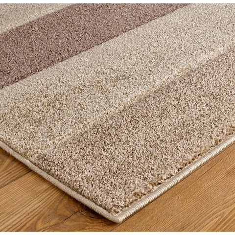 Image of Portland Striped Cream/Beige Area Rug RUGSANDROOMS 