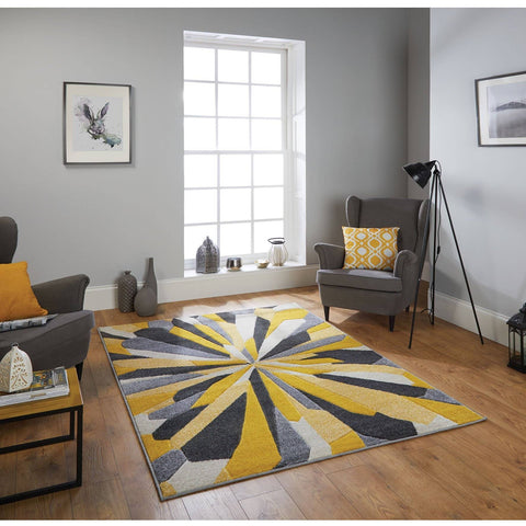 Valentina Grey/Cream Area Rug RUGSANDROOMS 