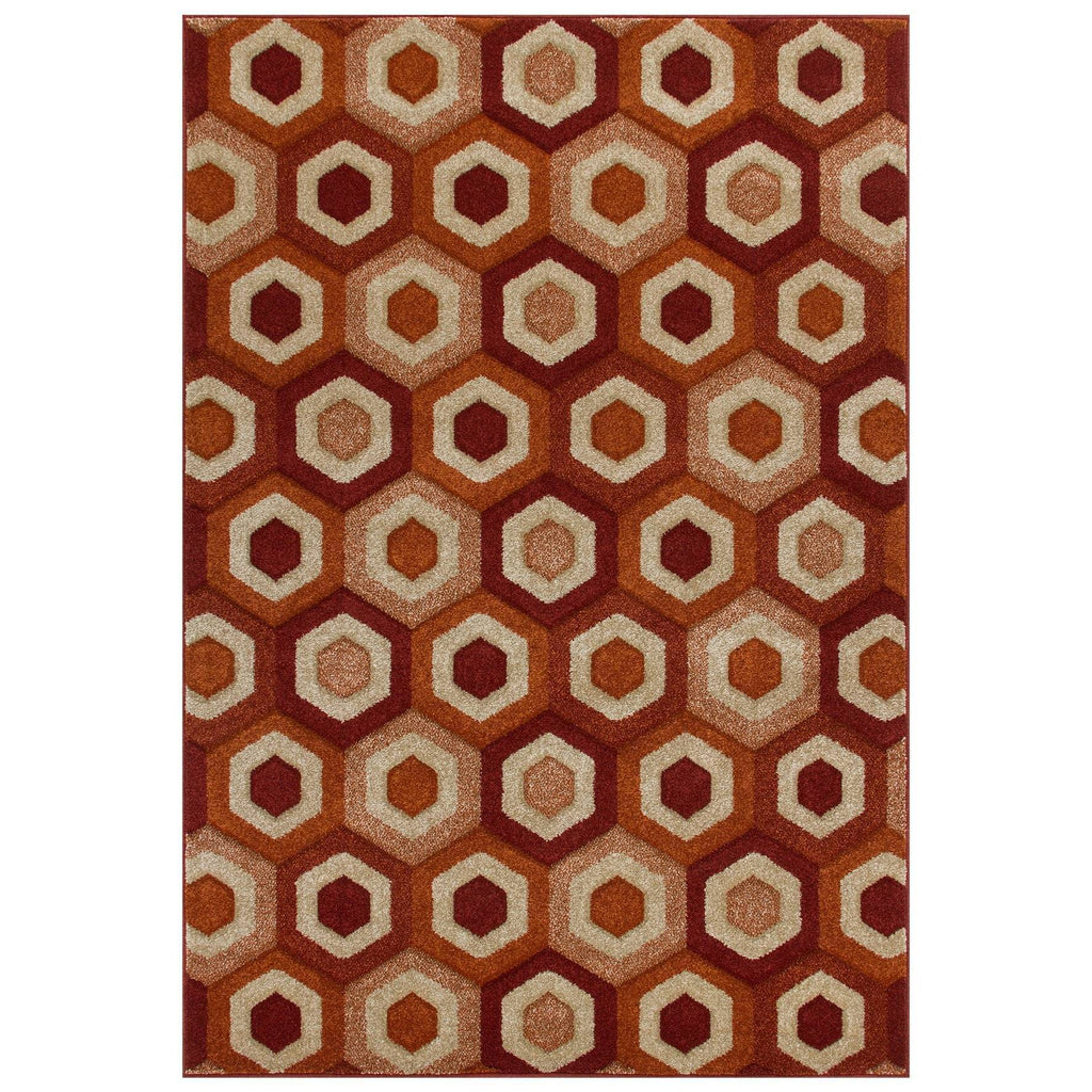Port Terracotta Area Rug RUGSANDROOMS 