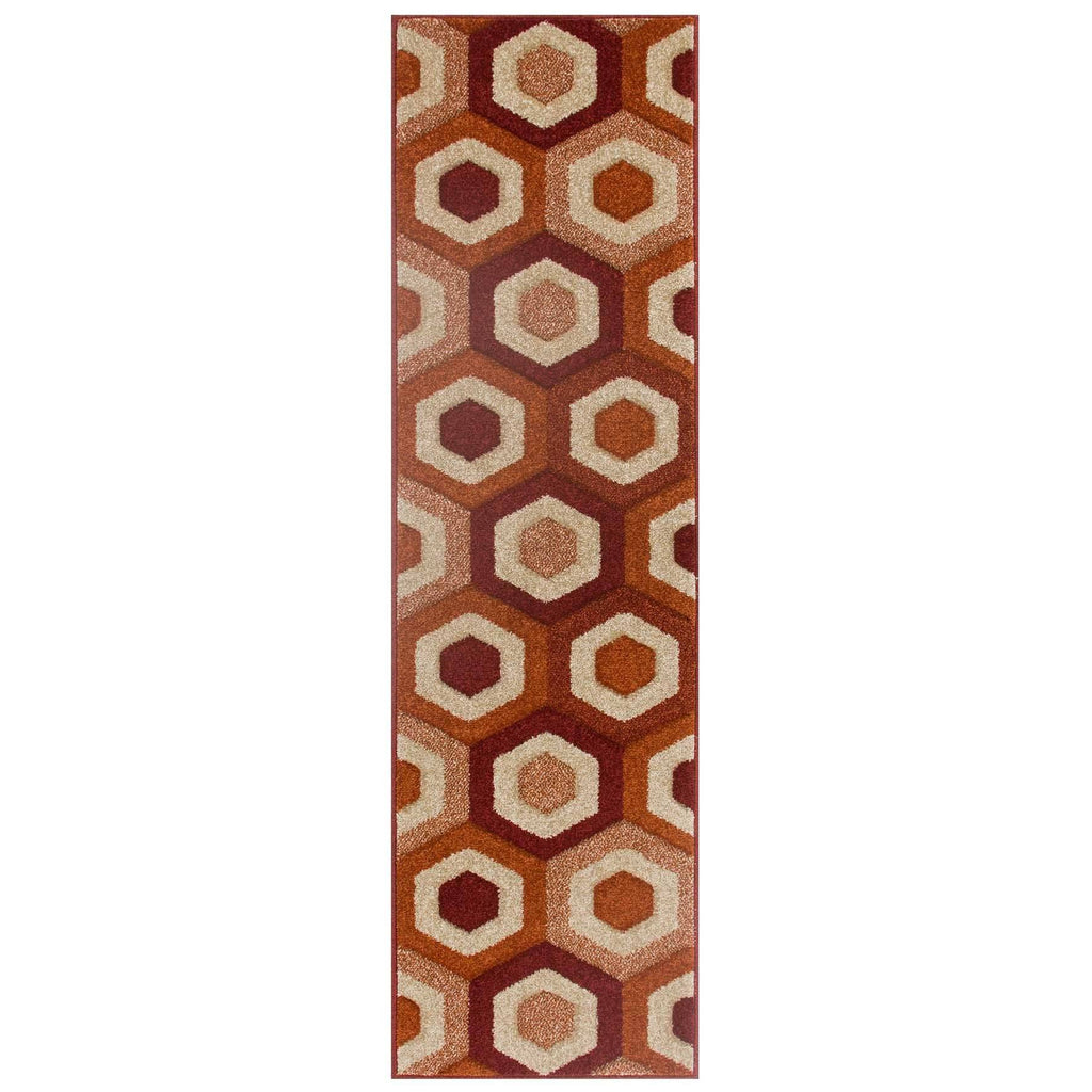 Port Terracotta Area Rug RUGSANDROOMS 