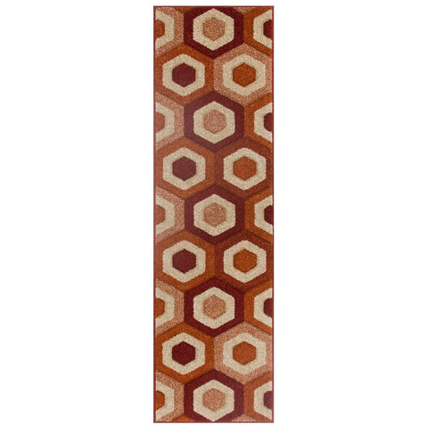 Image of Port Terracotta Area Rug RUGSANDROOMS 