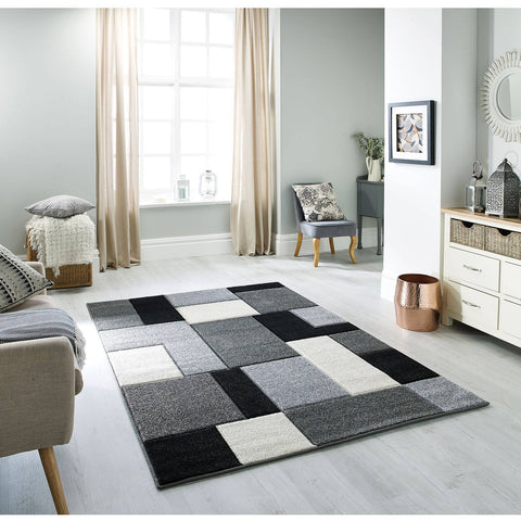 Rachel Grey Area Rug RUGSANDROOMS 