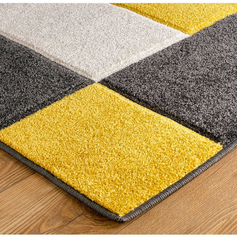 Image of Beige Grey/Yellow Area Rug RUGSANDROOMS 