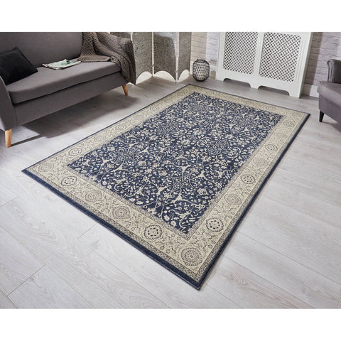 Richmond Blue Area Rug RUGSANDROOMS 