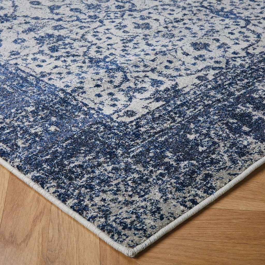 Richmond Navy Blue Area Rug RUGSANDROOMS 