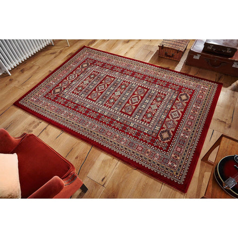 Classic Royal Red Area Rug RUGSANDROOMS 